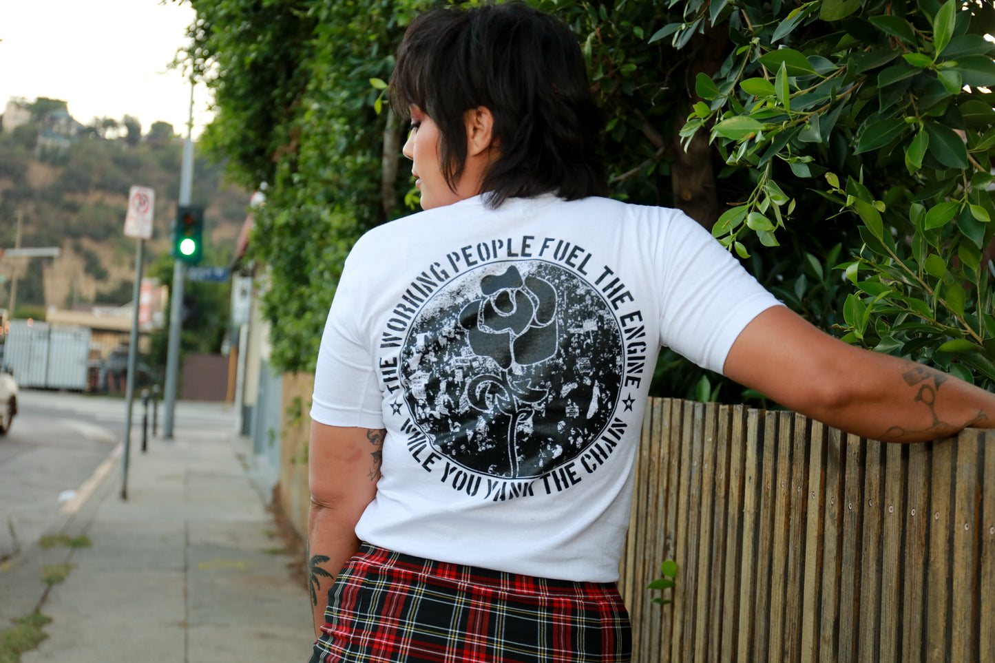 Yank The Chain T-Shirt (White)