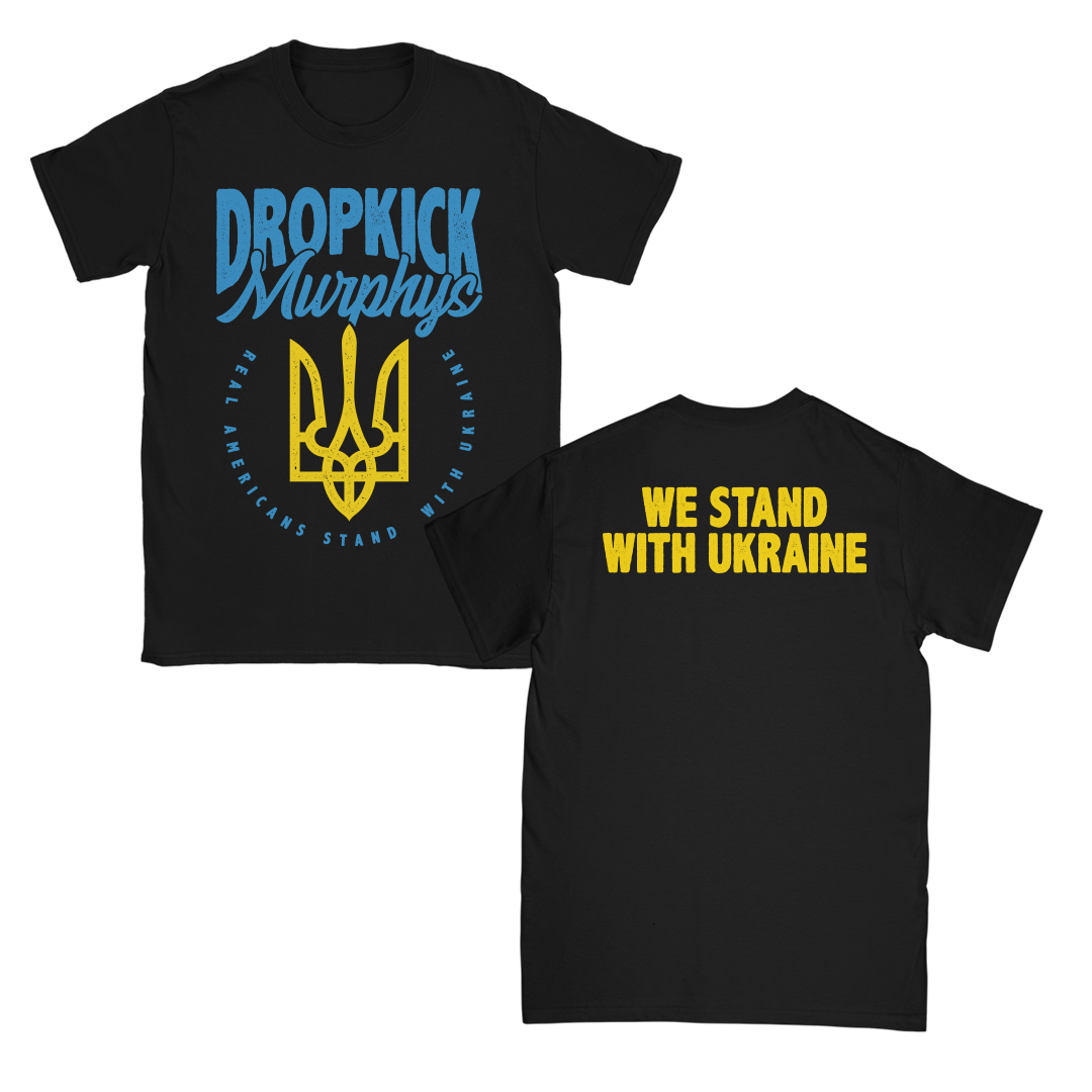 We Stand With Ukraine T-Shirt (Black)