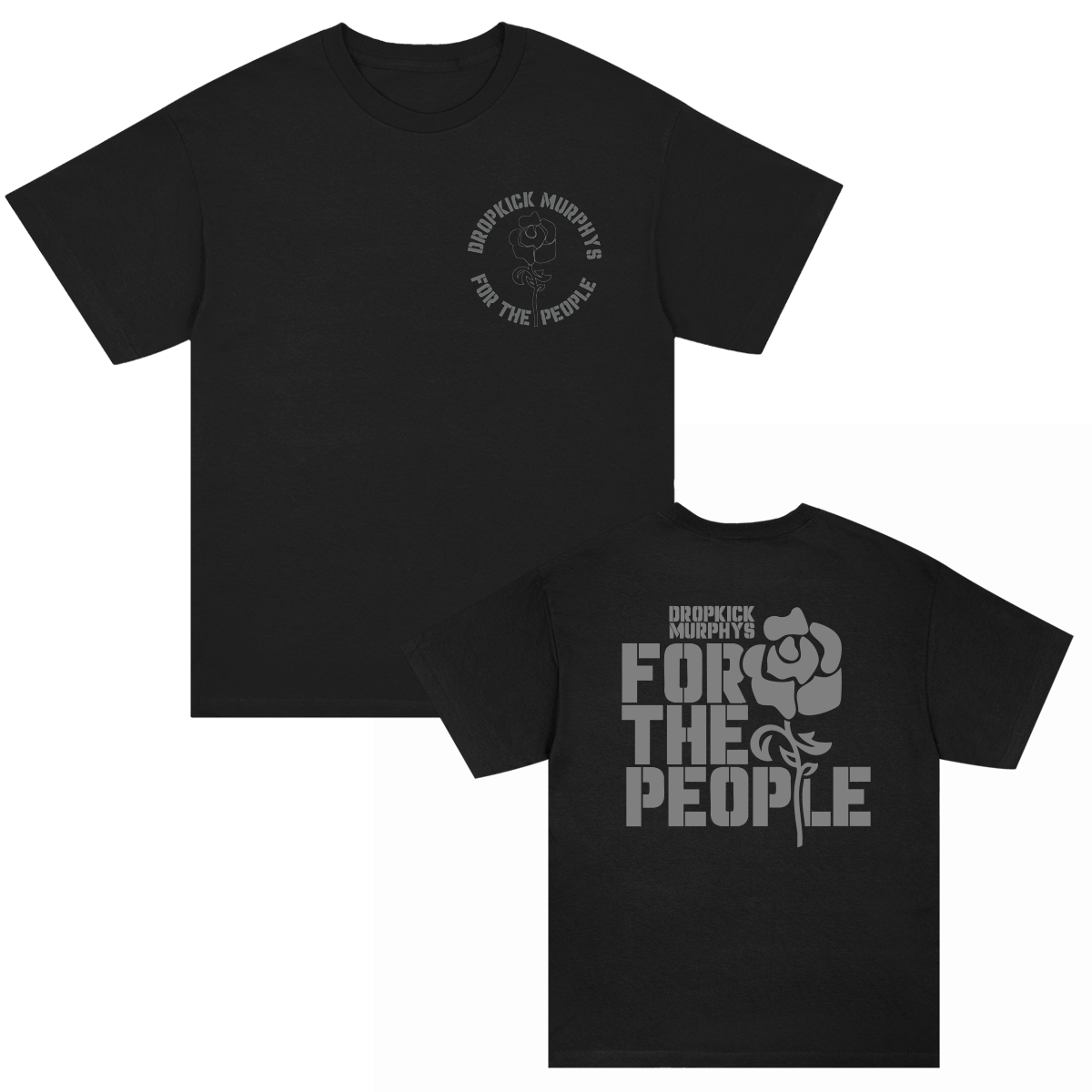 For The People Rose T-Shirt (Black)