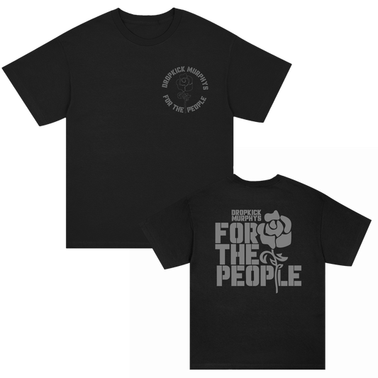 For The People Rose T-Shirt (Black)