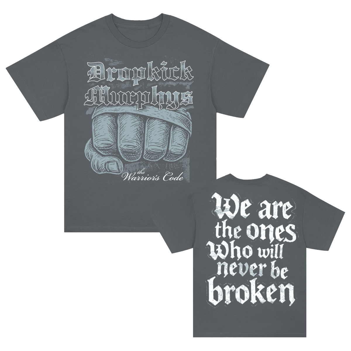 The Warrior's Code Never Be Broken T-Shirt (Charcoal)