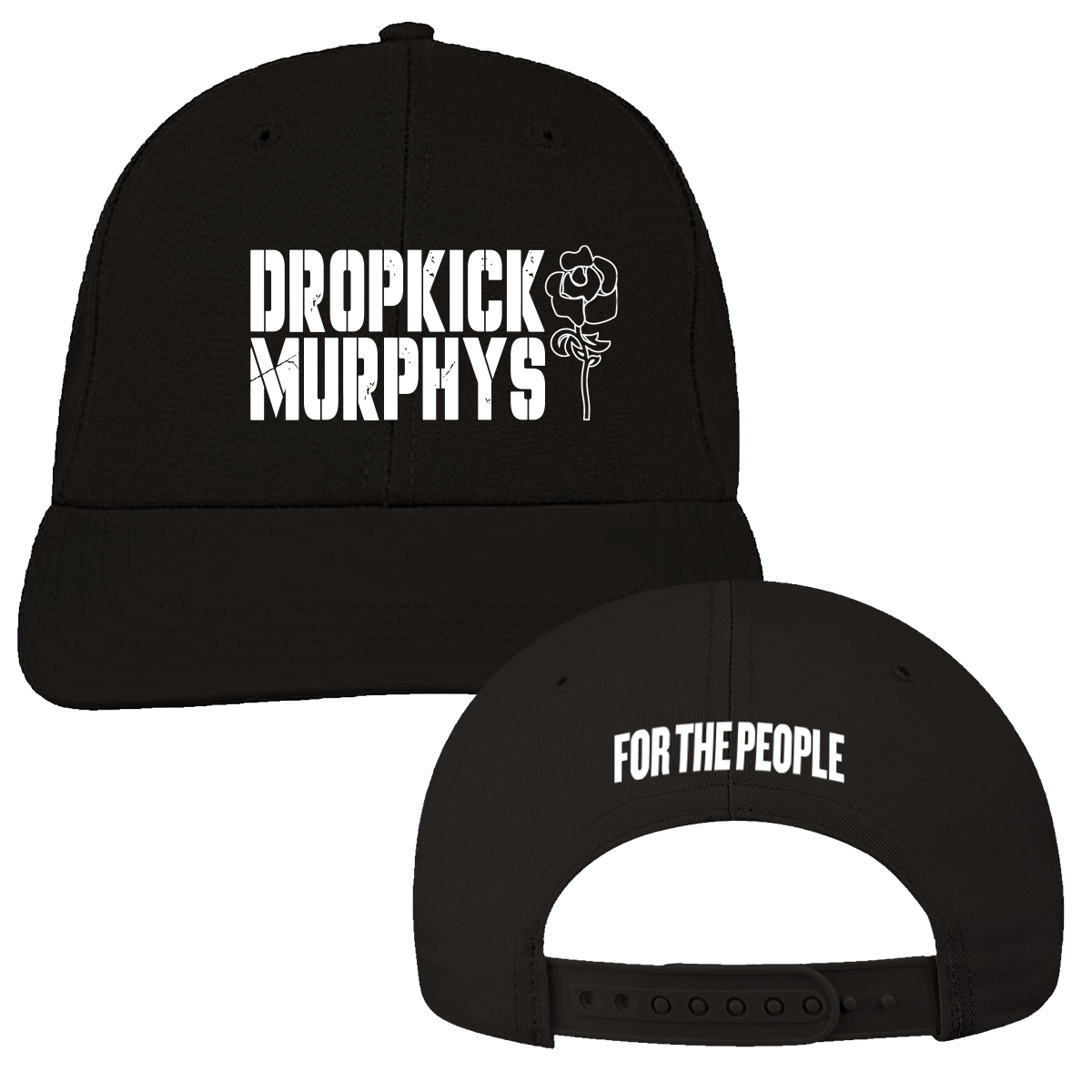 For The People Logo Snapback Hat (Black)