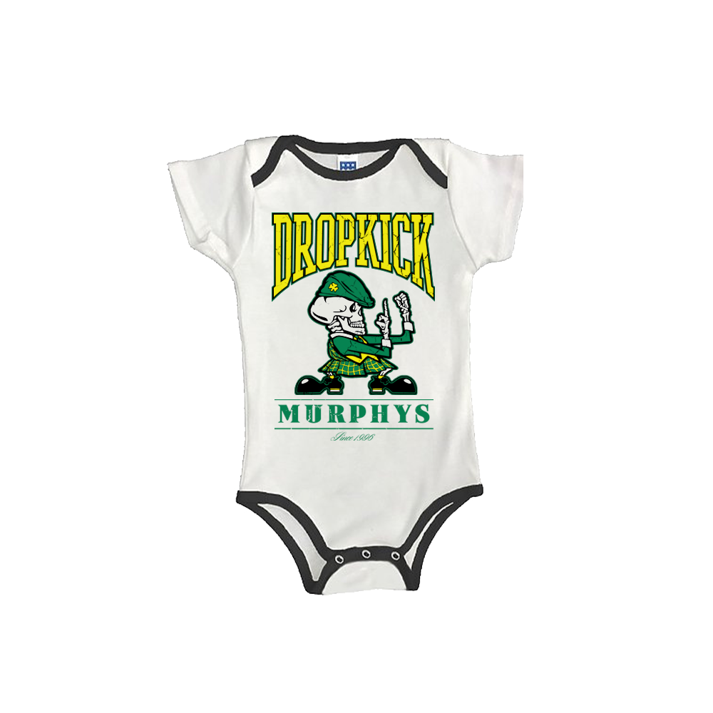 Fist Up Onesie (White/Navy)