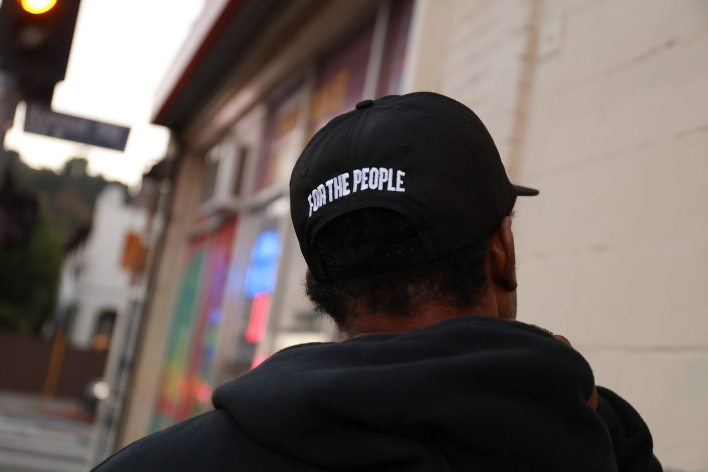 For The People Logo Snapback Hat (Black)