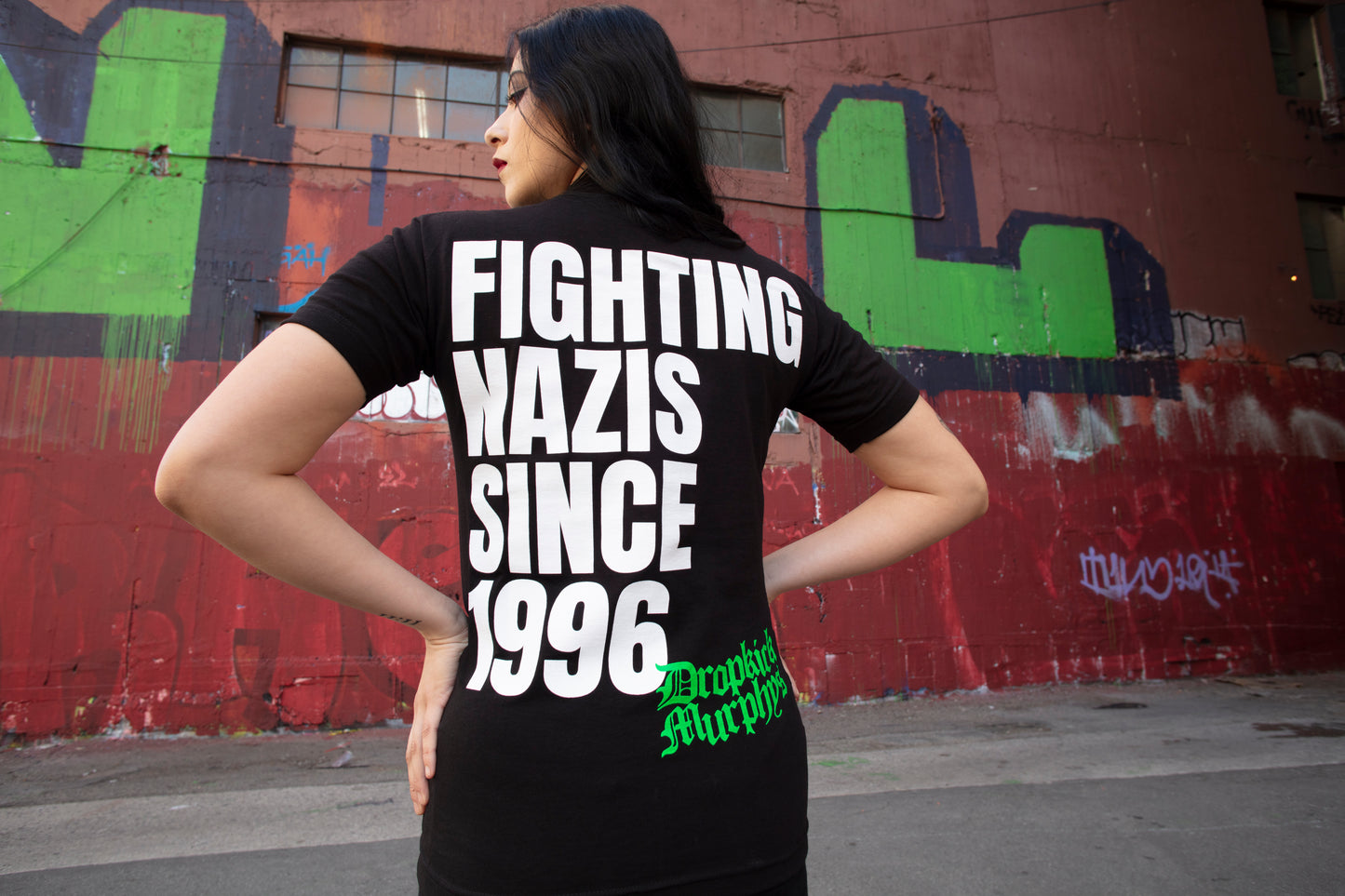 Fighting Nazis Since '96 T-Shirt (Black)