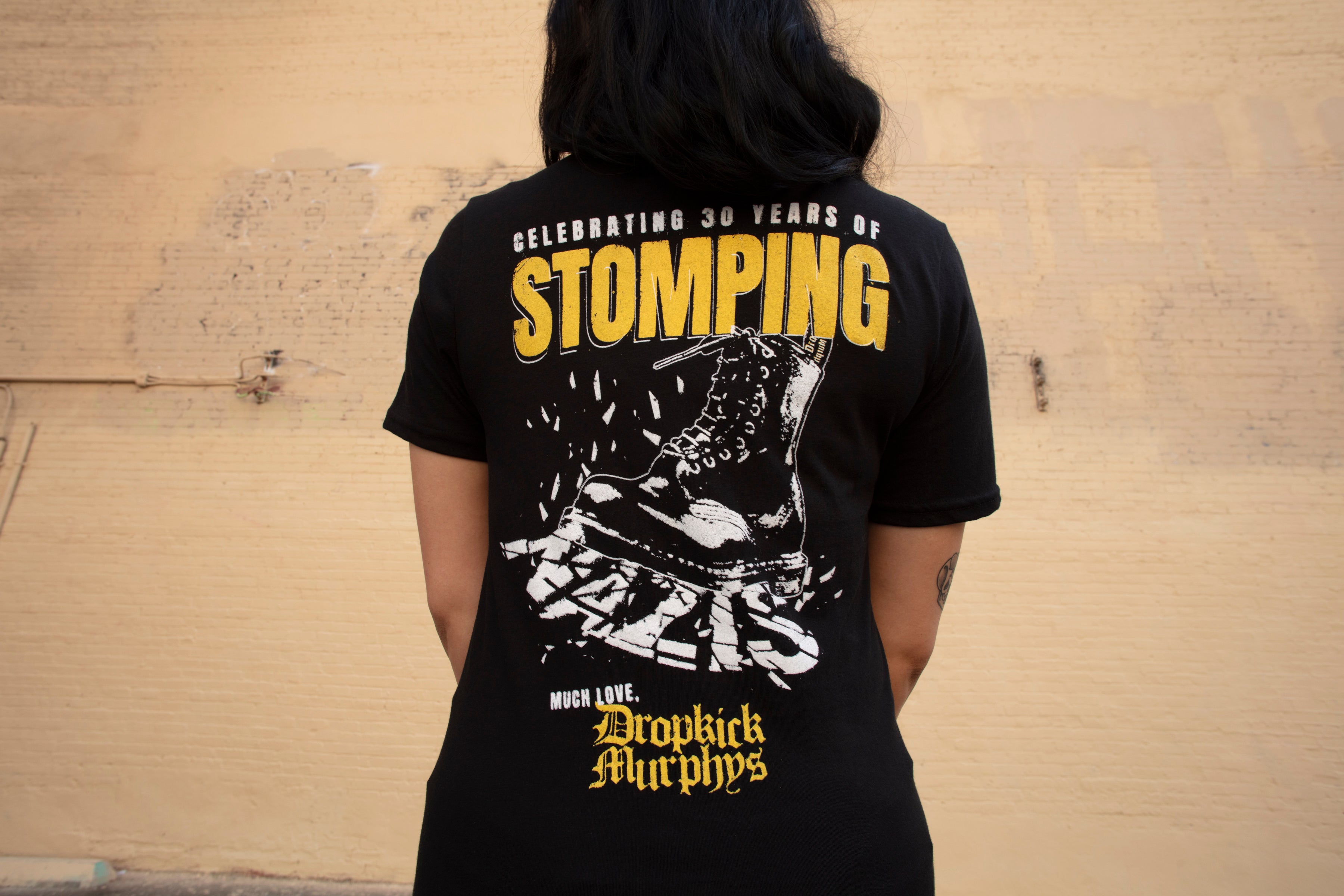 30 Years Of Stomping Nazis T-Shirt (Black) – Dropkick Murphys