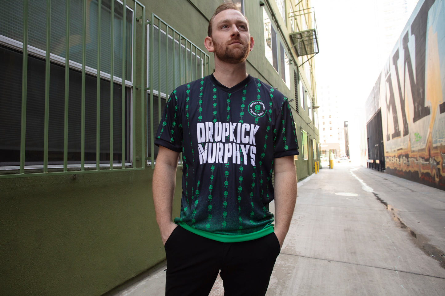 For The People Soccer Jersey (Black/Green)