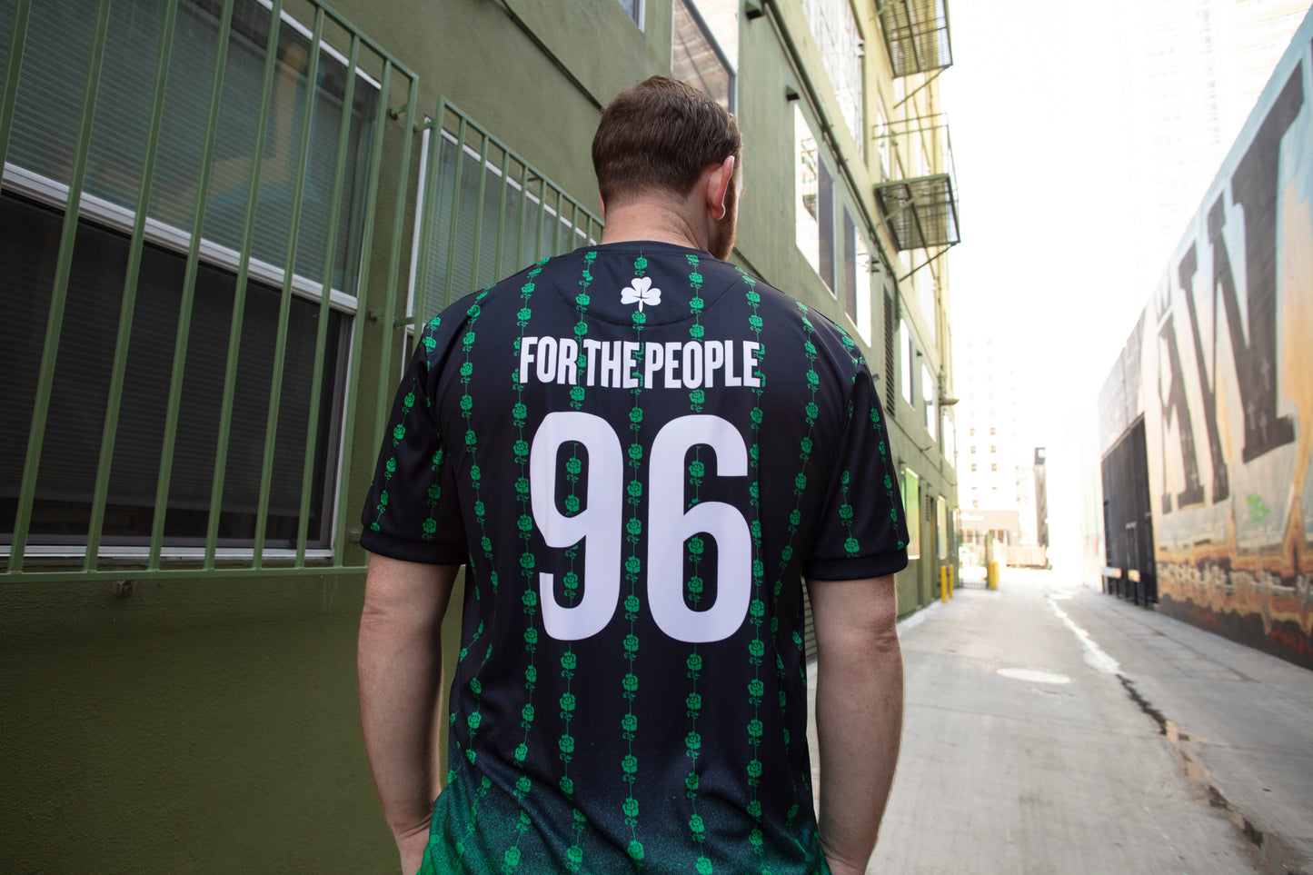 For The People Soccer Jersey (Black/Green)