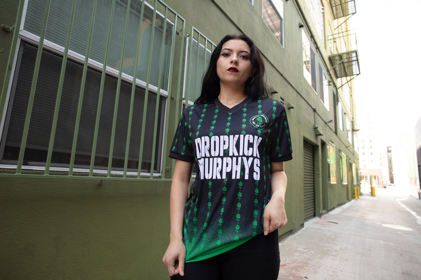 For The People Soccer Jersey (Black/Green)