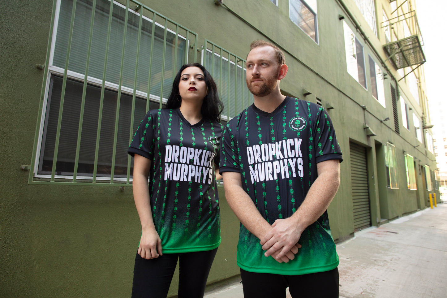 For The People Soccer Jersey (Black/Green)