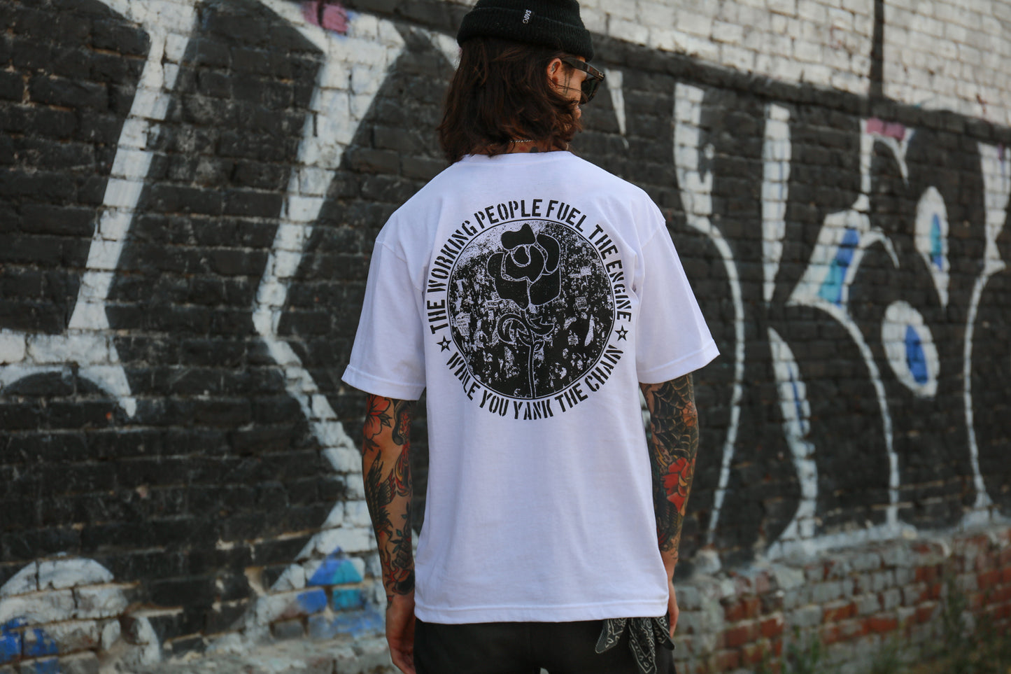 Yank The Chain T-Shirt (White)