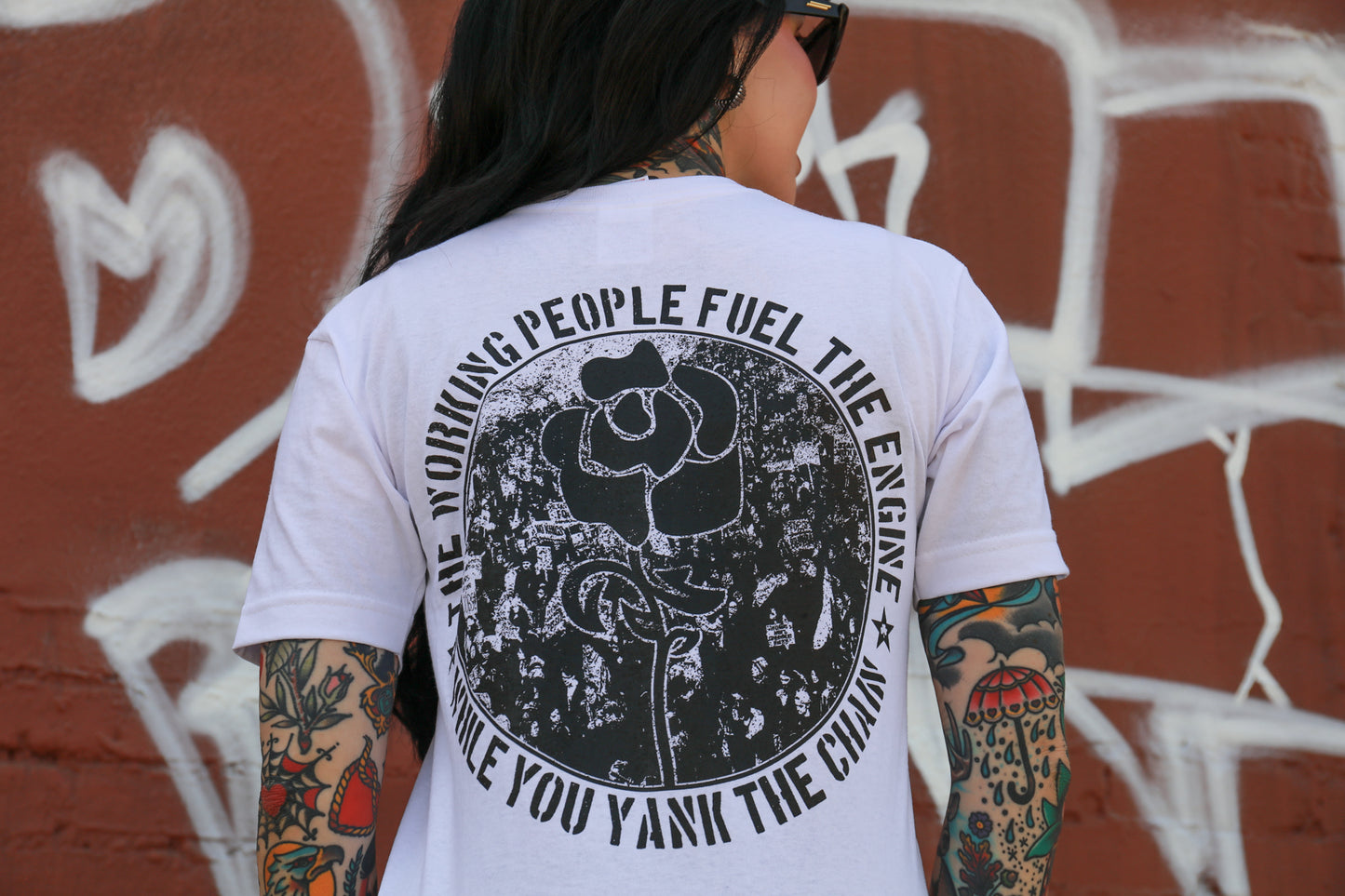 Yank The Chain T-Shirt (White)