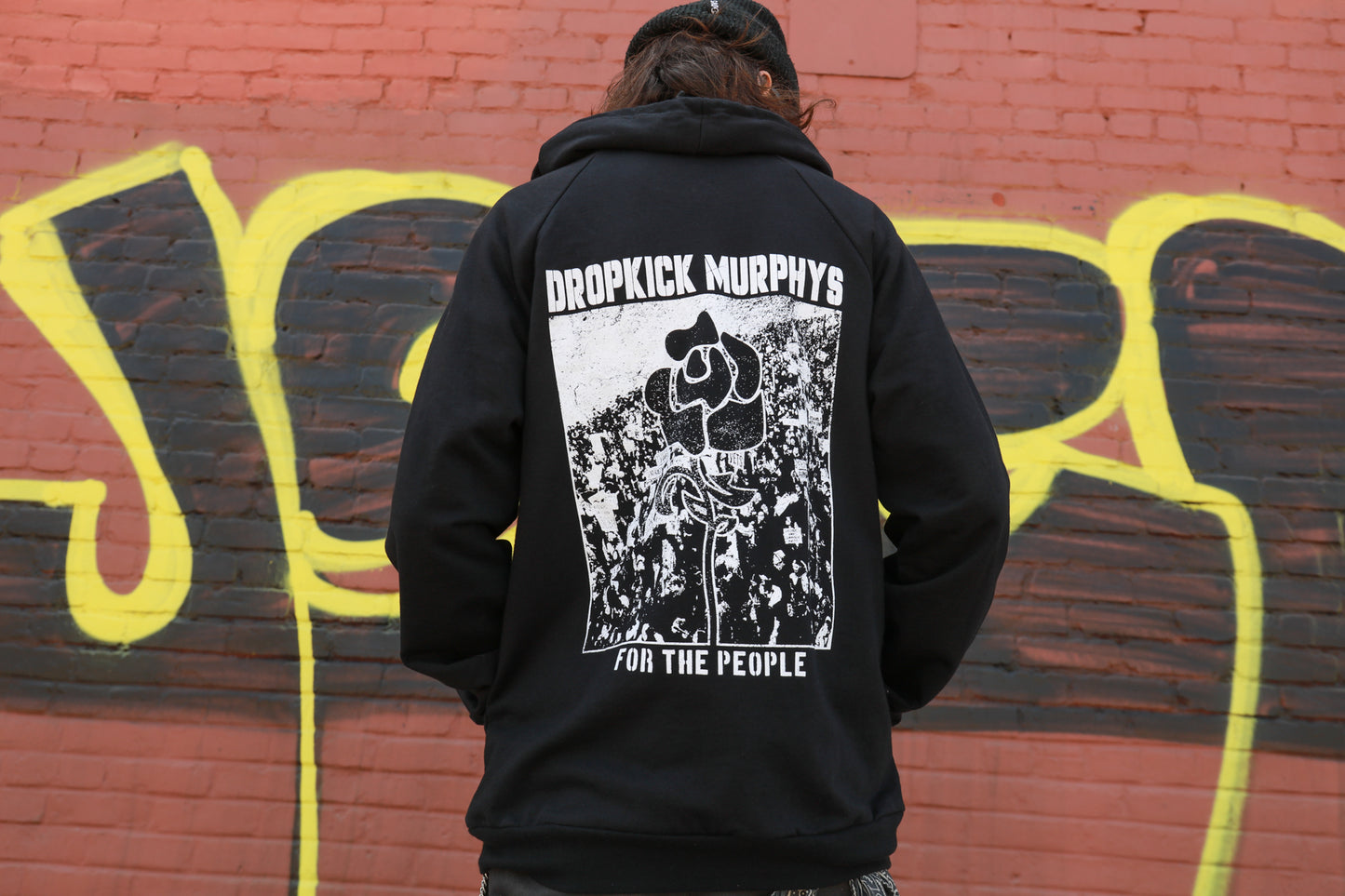 For The People Zip Up Hoodie (Black)