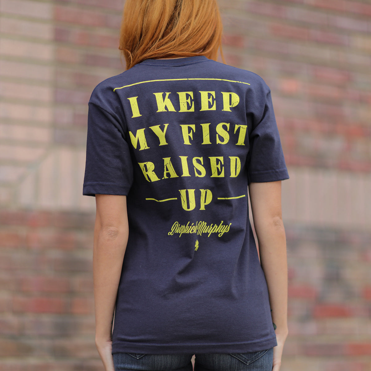 Fists Up Tee (Heather Navy)