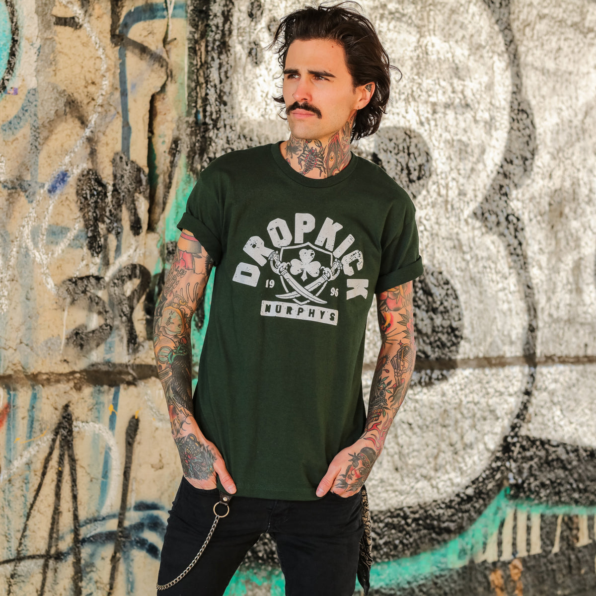 Bruin Badge Tee (Hunter Green)