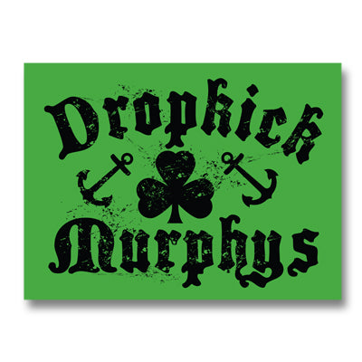 Shamrock And Anchors Sticker