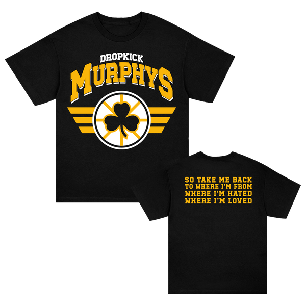 Shamrock Bruins T-Shirt (Black) – Dropkick Murphys