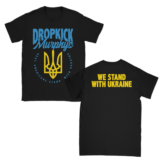 We Stand With Ukraine T-Shirt (Black)