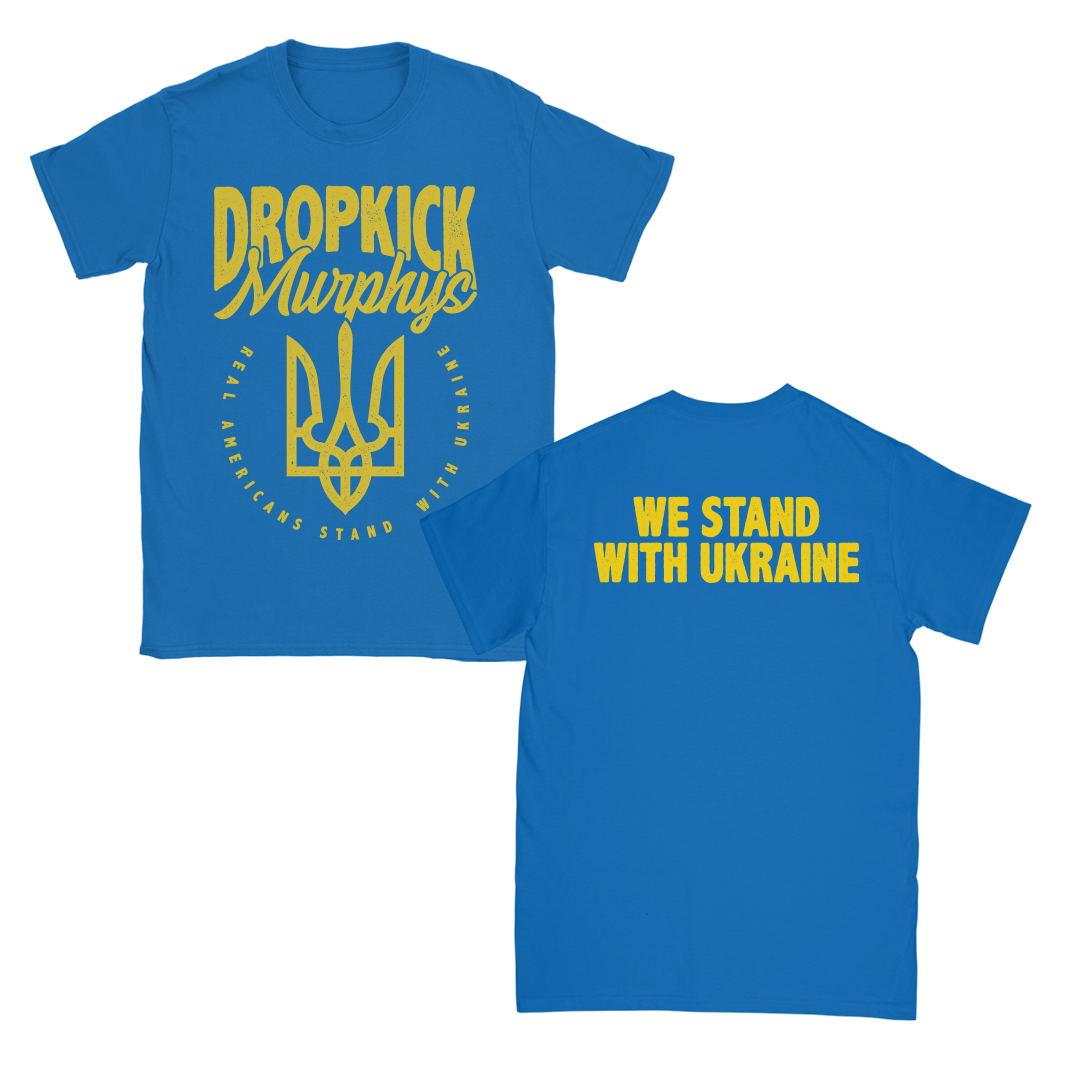 We Stand With Ukraine T-Shirt (Royal Blue)