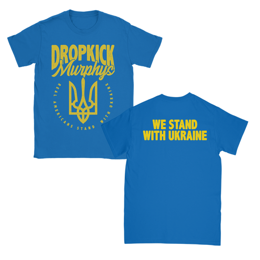 We Stand With Ukraine T-Shirt (Royal Blue)