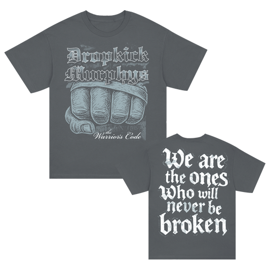 The Warrior's Code Never Be Broken T-Shirt (Charcoal)