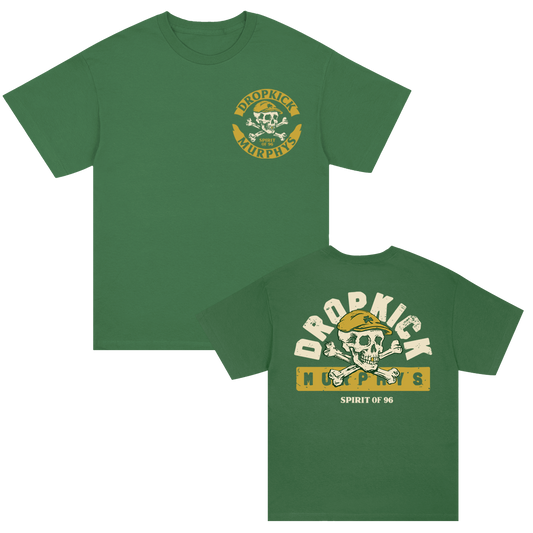 Spirit of 96 Skelly Badge T-Shirt (Forest Green)