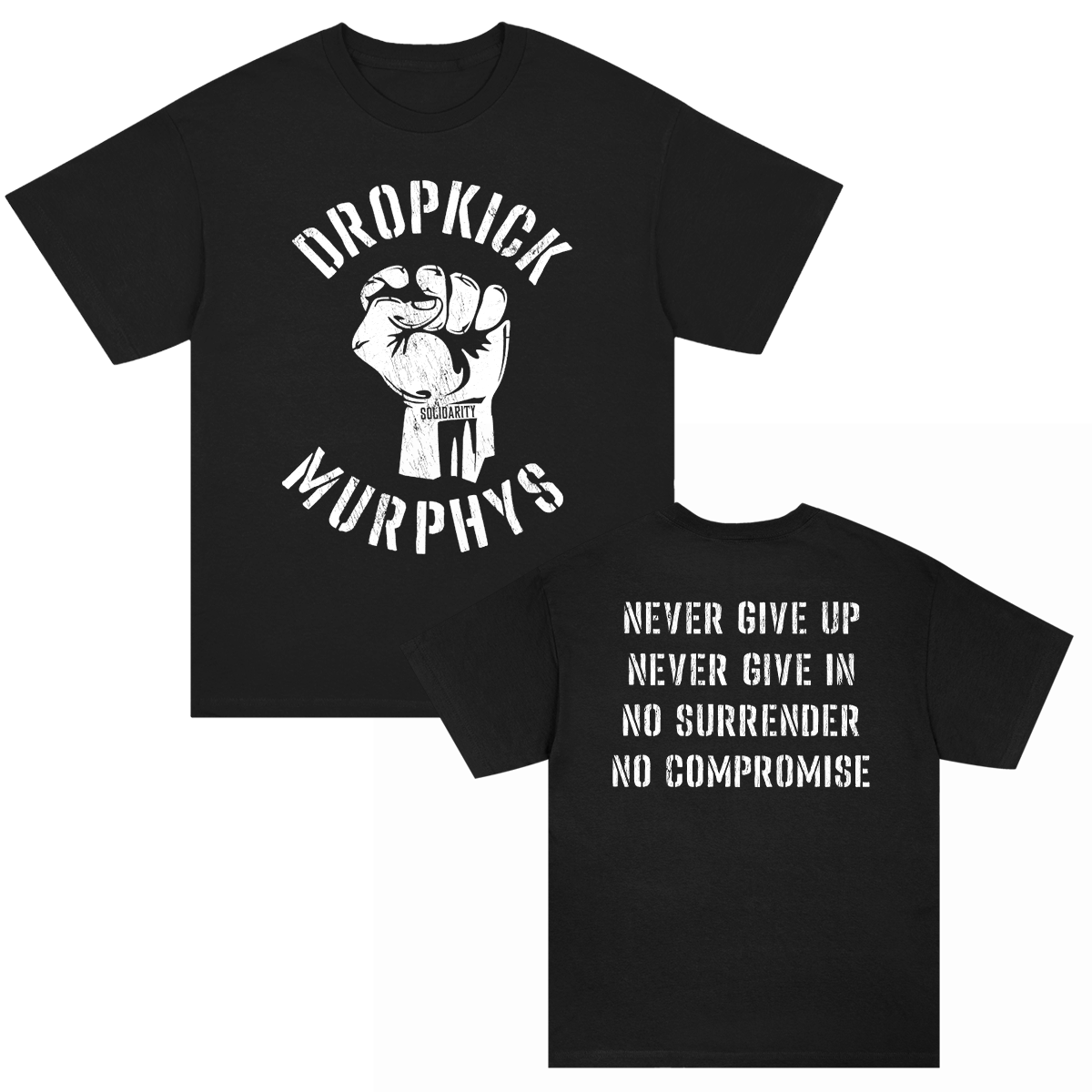 Never Give Up T-Shirt (Black)
