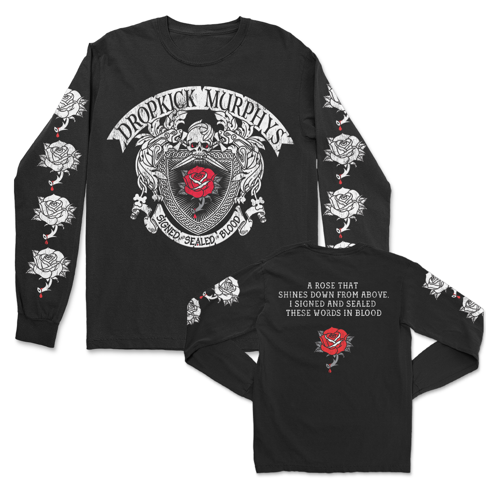 Signed And Sealed In Blood Lyric Long Sleeve (Black)