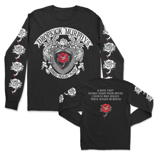 Signed And Sealed In Blood Lyric Long Sleeve (Black)