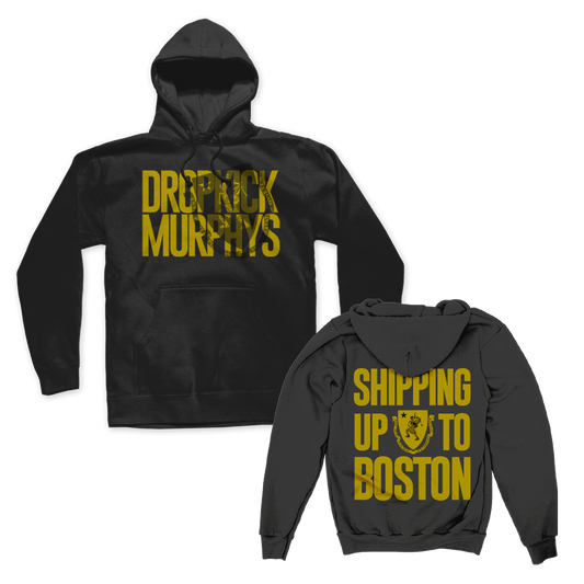 Block Shield Pullover Hoodie (Black)