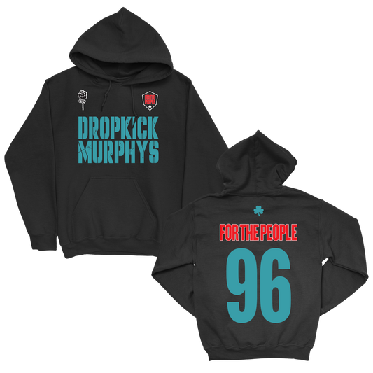 For The People Soccer Jersey Pullover Hoodie (Black)