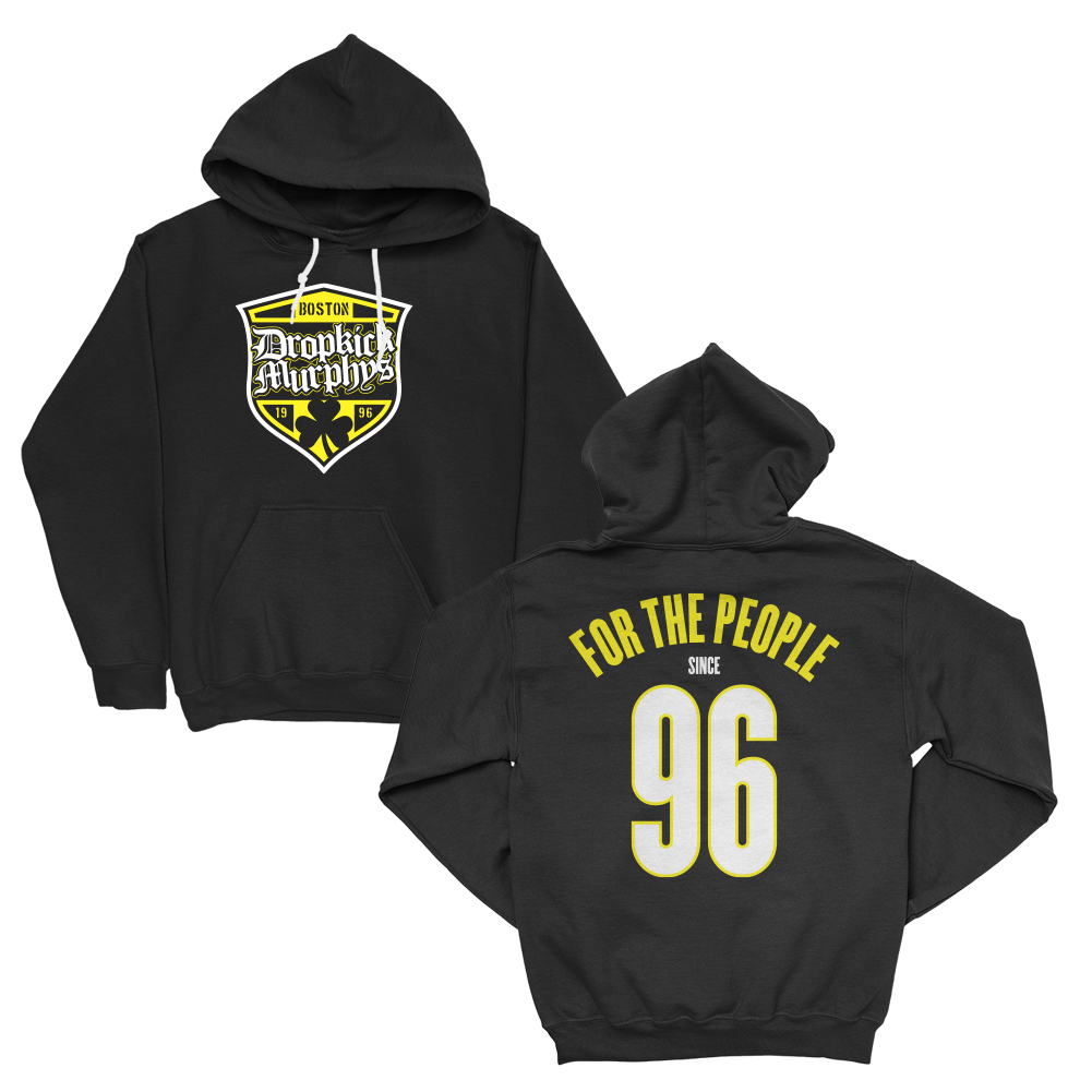 Boston 96 Badge Pullover Hoodie (Black)