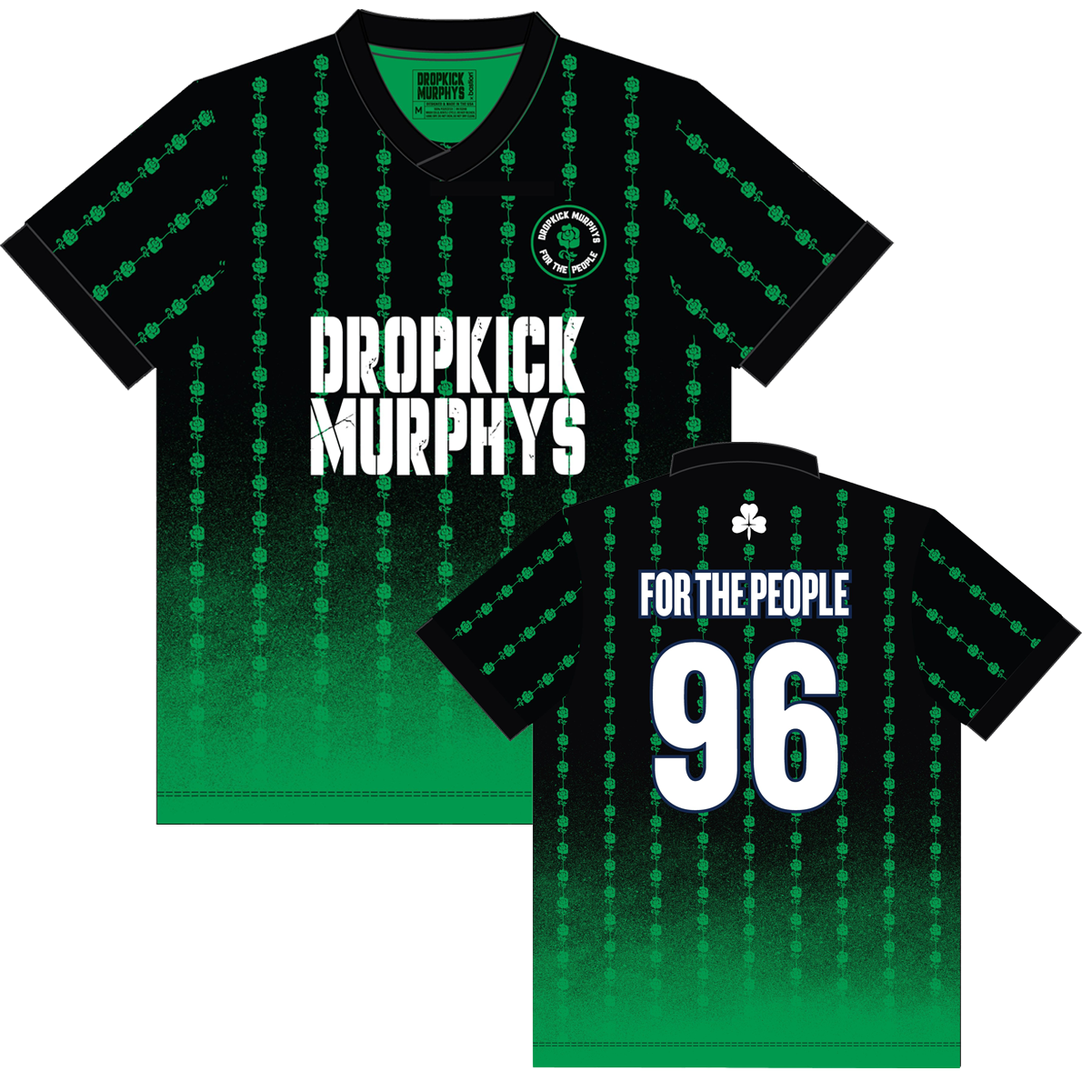 For The People Soccer Jersey (Black/Green)