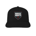 Boston Rose Patch Snapback Hat (Black)