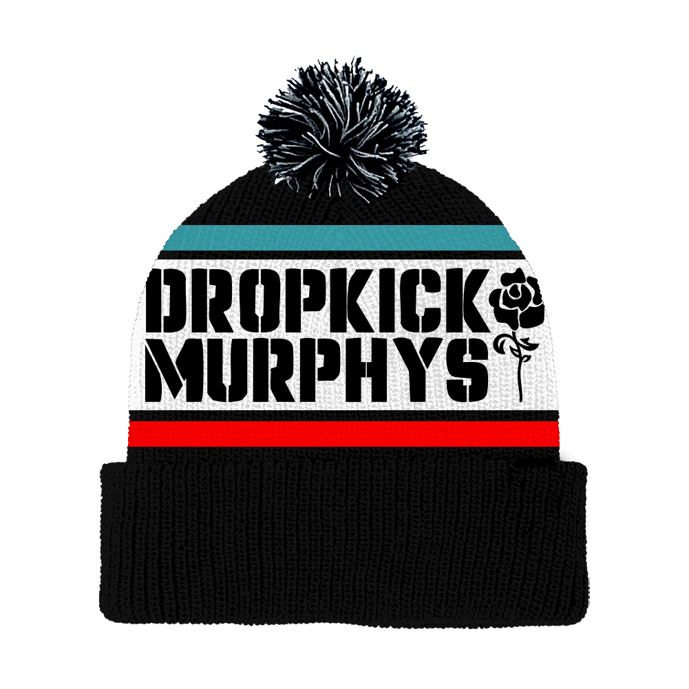 For The People Woven Pom Beanie (Black)