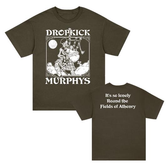 Vintage Skeleton Piper Shirt (Military Green)
