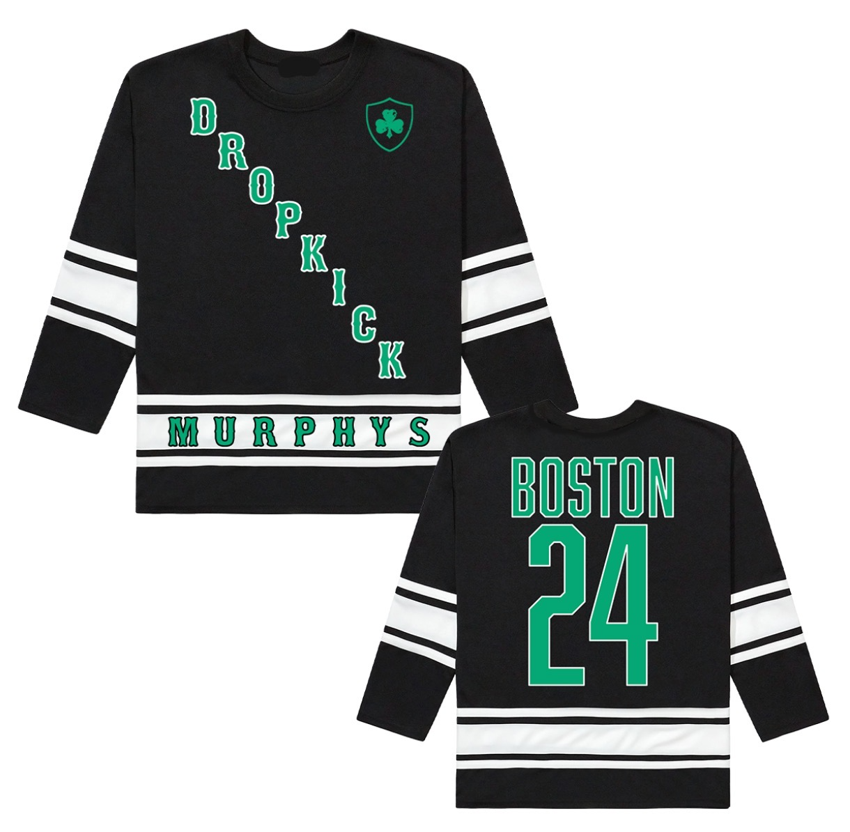 Hockey Jersey Crewneck 2024 (Black/White)