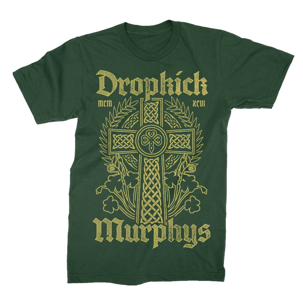 Celtic Cross Logo Tee (Hunter Green)